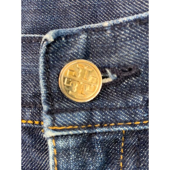 Tory Burch Womens Bootcut Jeans Size 28 Blue Classic GUC 7537 Stretch Mid Rise - Picture 8 of 11